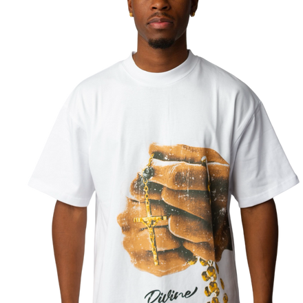 Have Faith Oversized Tee White